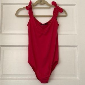 Motel Rocks hot pink bodysuit-never worn